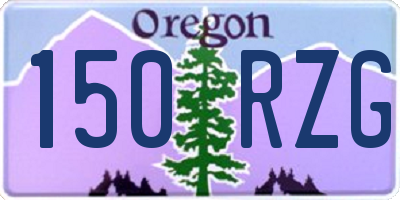 OR license plate 150RZG