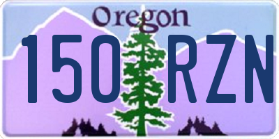 OR license plate 150RZN