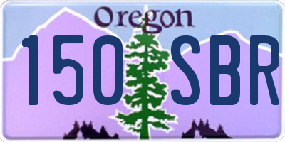 OR license plate 150SBR