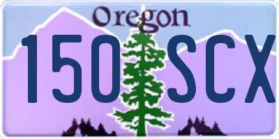 OR license plate 150SCX