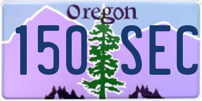 OR license plate 150SEC