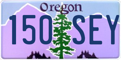 OR license plate 150SEY