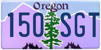 OR license plate 150SGT