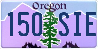 OR license plate 150SIE