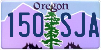 OR license plate 150SJA
