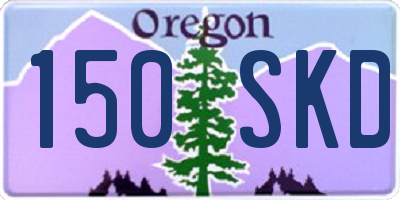 OR license plate 150SKD
