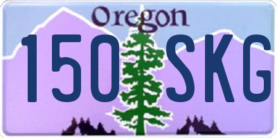 OR license plate 150SKG