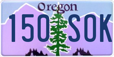OR license plate 150SOK