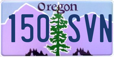 OR license plate 150SVN