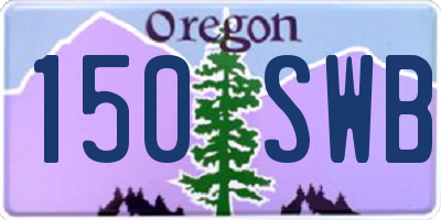OR license plate 150SWB