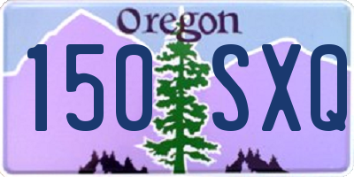 OR license plate 150SXQ