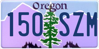 OR license plate 150SZM