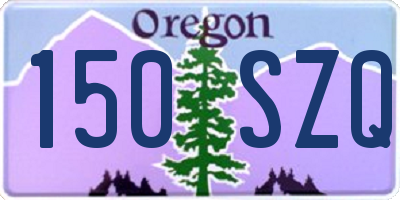 OR license plate 150SZQ