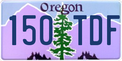 OR license plate 150TDF