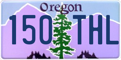 OR license plate 150THL