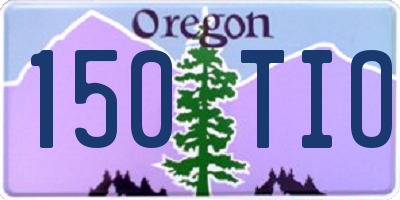 OR license plate 150TIO