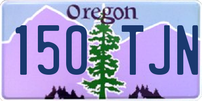 OR license plate 150TJN