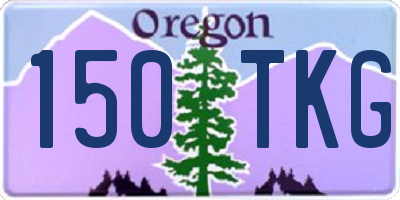 OR license plate 150TKG