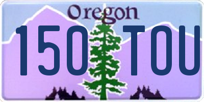 OR license plate 150TOU