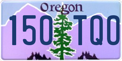 OR license plate 150TQO
