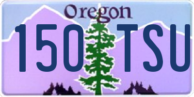 OR license plate 150TSU