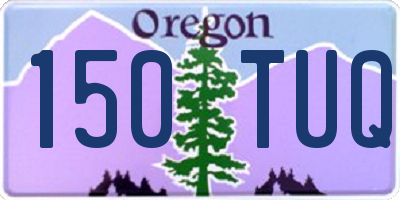OR license plate 150TUQ