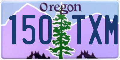 OR license plate 150TXM