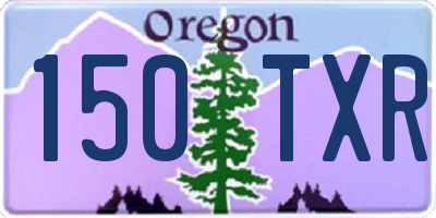 OR license plate 150TXR