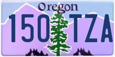 OR license plate 150TZA