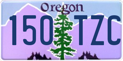 OR license plate 150TZC