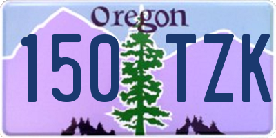 OR license plate 150TZK