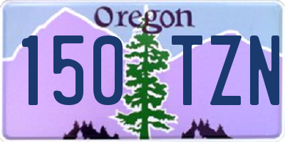 OR license plate 150TZN
