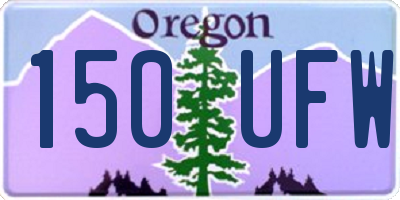 OR license plate 150UFW
