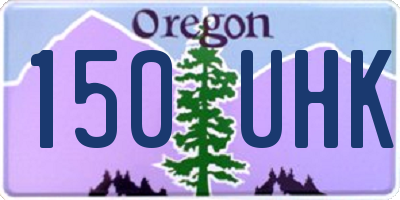 OR license plate 150UHK