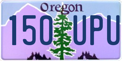 OR license plate 150UPU