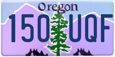 OR license plate 150UQF