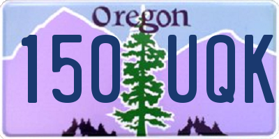 OR license plate 150UQK