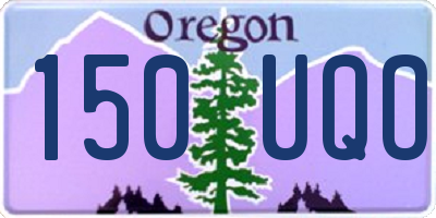 OR license plate 150UQO