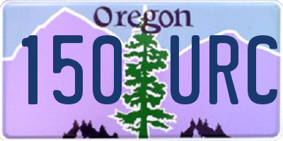 OR license plate 150URC