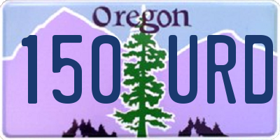 OR license plate 150URD