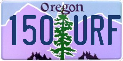 OR license plate 150URF