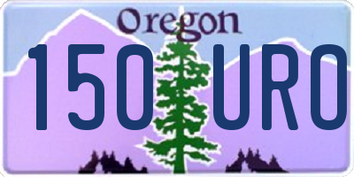 OR license plate 150URO