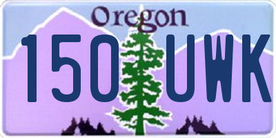 OR license plate 150UWK
