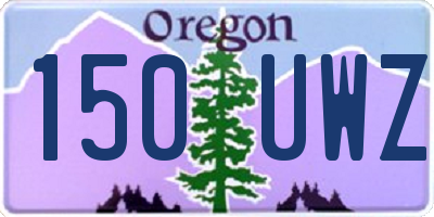 OR license plate 150UWZ