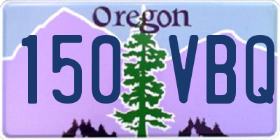 OR license plate 150VBQ