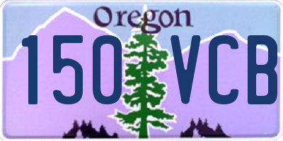 OR license plate 150VCB