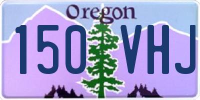 OR license plate 150VHJ