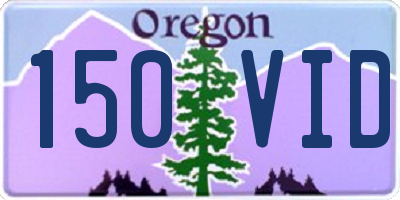 OR license plate 150VID