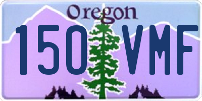 OR license plate 150VMF