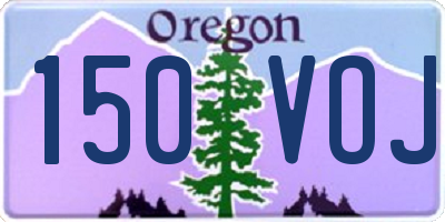 OR license plate 150VOJ